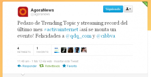 Tweet Agora News Activa Internet